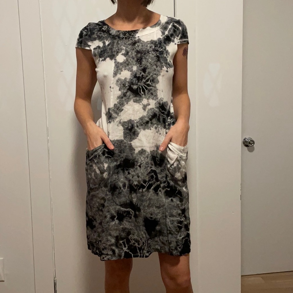 Lina Luz Linen Tie Dye Dress